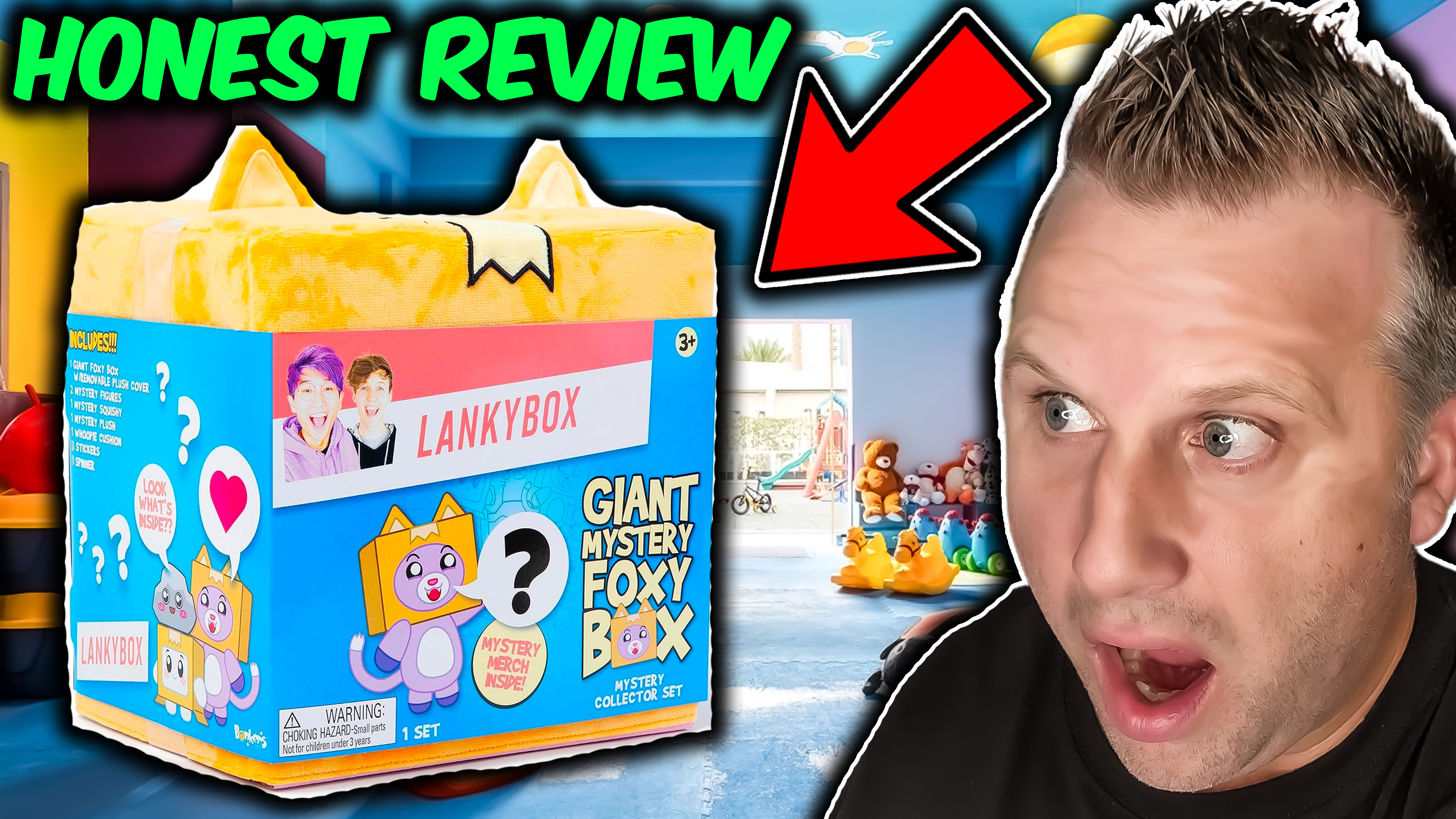 Watch HONEST REVIEW On The LankyBox Giant Foxy Mystery Box on